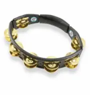 LP Cyclops Handheld Tambourine Black - Brass