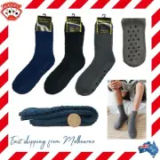 6 Pairs Men Winter Non-slip Fluffy LOUNGE BED SLIPPER SNUGGLE Home SOCKS