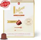 Vittoria Latte Coffee Pods, 100% Arabica, Nespresso Compatible, Aluminium, 20-Pa
