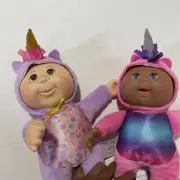 Cabbage Patch Kids Cuties Unicorn 9" Plush Fantasy Friends Collection Doll Lot 2