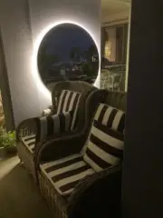 HUGE Round Backlit Mirror 1.3M Diameter
