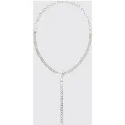 Mens Chunky Chain Link Necklace In Silver