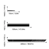 在飛比找蝦皮購物優惠-一對 汽車條紋貼紙 黑色 汽車側裙貼紙 引擎蓋貼紙 後視鏡貼