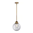 Innovations Beacon Noveau 8" Mini Pendant, LED, BB/CL - 288-1S-BB-G202-8-LED