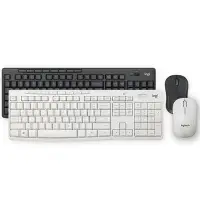 在飛比找Yahoo!奇摩拍賣優惠-鍵盤 羅技MK295靜音鍵盤鼠標套裝臺式電腦筆記本家用辦公打
