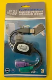Adesso PS/2 to USB Adapter Connect Your Keyboard and Mouse To USB