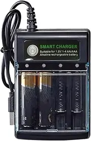 Battery Charger AA AAA,Smart Household Battery Chargers AA AAA Battery Charger - Battery Pack Charger with Indicator Alkaline Battery Charger for 1.5V Alkaline Batteries