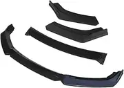 Car Spoiler Compatible for Peugeot 308 - Peugeot 208 Accessories Car Front Bumper Lip Black Diffuser Body Kit Spoiler(4 Pcs+Black)