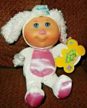 7J NWT Cabbage Patch Kids Cuties Doll White POODLE Dog Costume baby Girl 2012