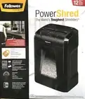 New Fellowes Power shred 12C 12-Sheet Cross-Cut Professional Paper Shredder