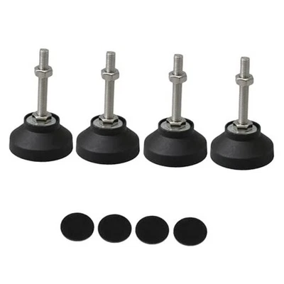 Adjustable Furniture Glides 50mm Dia Table Desk Leveling Foot Leg M8 Pack of 4