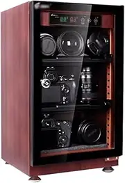 Photographic Equipment Sealed Drying Box, Electronic Moisture-Proof Storage Box, Camera Display Cabinet,Brown,40L