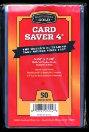 50 New Cardboard Gold Card Saver 4 Semi Rigid For PSA BGS Grading Submissions