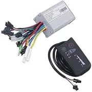 Vuzmode Controller and Display Set, 350W Electric Bike Controller with LED Display Panel Accessories, for Electric Electric Scooter Scooters Equipment E-Scooter Brushless Controller(Black 24V)
