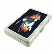 Death Unicorn Em1 Cigarette Case with Built in Lighter Metal Wallet