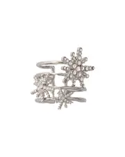 Maje Rhinestone Starburst Ring