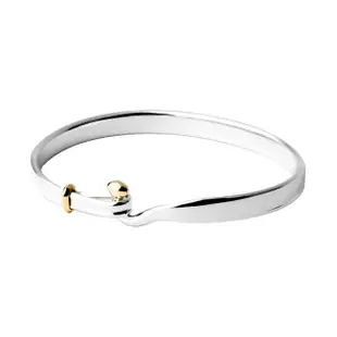 【Georg Jensen 喬治傑生】#204 TORUN 朵蘭設計 18K金純銀手環