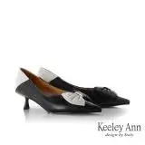 在飛比找遠傳friDay購物優惠-Keeley Ann撞色蝴蝶結跟鞋(黑色325647210-