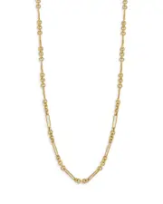 Zoe Chicco 14K Yellow Gold Paperclip & Rolo Mixed Link Chain Necklace, 16-18 OS