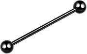 [Niaspi] 14G Stainless Steel Industrial Barbell Earrings for Women Men 38mm Solid Color Cartilage Conch Helix Industrial Bar Body Piercing Jewelry