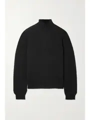 [The Row] The Row - Essentials Kensington Cashmere Turtleneck Sweater - Black - x small x small Black