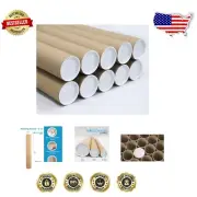 Heavy-Duty 10 Pack Kraft Mailing Tubes - Secure Protection for Artwork & Posters