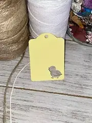 Baby Chick Gift Thank you Tag - Favor Tags - Customize Tag Color - Set of 20