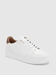 GUESS White Creve Low-Top Sneakers Size: 12