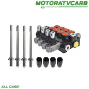 ALL-CARB 4 Spool Hydraulic Monoblock Control Valve 11 GPM +Conversion Plug