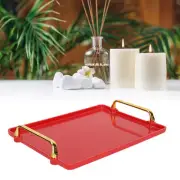Decorative Tray Elegant Exquisite Texture Ergonomic Serving Tray With Handle AP9