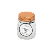 36PK The Styled Room Olivia Glass Preserve Jar Food Container Clear/Gold 150ml