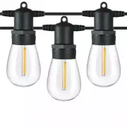 ​Cedar Hill 108102 15-Light Outdoor/Indoor 48' Plug-in Globe Bulb String Lights