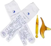 1Set Acupressure Socks with Elastic Massage Socks Acupressure Stick Promote Foot Health Relaxation for Home Office Travel Use