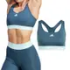 Adidas TECHFIT 女款 藍綠 高強度 可拆式 中度支撐 吸濕排汗 運動 內衣 IJ5704