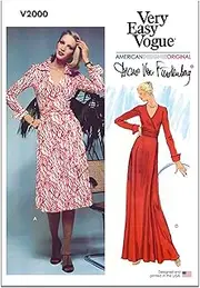 Vogue Misses Dress Sewing Pattern, 16-18-20-22-24, Multicoloured