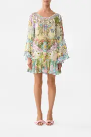A LINE FRILL DRESS JUST COASTING