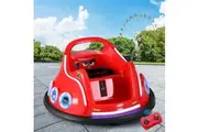 Kids Ride On Car Bumper Electric Toys Cars Light Remote Angry Birds Stickers Red