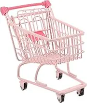 NOLITOY Mini Shopping Cart Prop Compact Sundry Storage Trolley for Home Supermarket Sturdy Lightweight for Photography Decorative Use