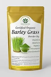 Health Within Organic Barley Grass Powder 1kg - Premium New Zealand Grown Superfood - Rich in Nutrients, Chlorophyll & Antioxidants - Vegan, Gluten-Free, Non-GMO - Australian Owned