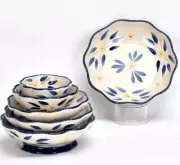 Temp-tations Old World Blue Nesting Footed Bowl Set of 6