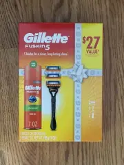 Gillette Fusion 5 Complete Kit: 1 Razor, 3 Cartridges & 1 (7oz.) Shave Gel