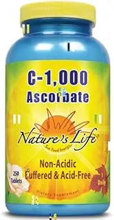 C Ascorbate Tablets, 1000 Mg, 250 Count