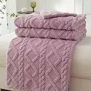 Fleece Blanket Large Throw for Sofa and Bed,Cozy and Warm Throw Blanket,Fuzzy Soft Fluffy Wool Throw for Chair,Couch,Travel 300 GSM Lightweight Blanket