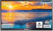 SYLVOX Outdoor TV, Smart Outdoor TV 55” 2000 Nits Full Sun, 4K UHD Weatherproof Outdoor Television with Voice Control Chromecast Built-in, IP55 Android TV for Outside (Pool Pro Series)