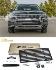 EOS Plate For 20-Up Kia Seltos | Full Sized Front Tow Hook License Mount Bracket (for: Kia)
