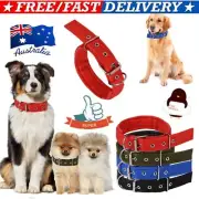 Solid Dog Collars Nylon Dog Collar for Small Medium Large Dogs NJ