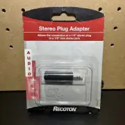 STEREO PLUG ADAPTER AUDIO -RECOTON CW1521 -Turns 1/4” To A 1/8” Mini Stereo Jack