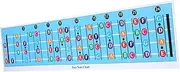 COSMEVIVI Bass Guitar Chord Chart Poster for Beginners Durable Coated Learning Reference Aspiring Bass Players Easy to Understand Chord Diagrams Essential Guitar Supply