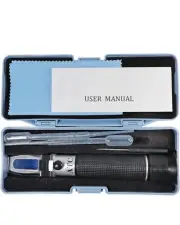 Salinity Refractometer for Seawater and Marine Fishkeeping Aquarium 0-100 PPT wi
