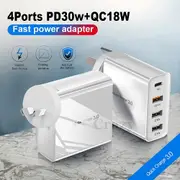 Super Speed Charging PD USB + Type C Wall Adapter Plug for Apple Samsung Nokia Google Oppo Huawei Motorola LG Optus ZTE